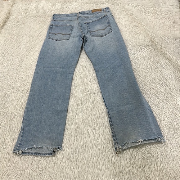 American eagle men’s low loose distressed blue denim jeans size 32x34 - Picture 6 of 10